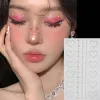 Inks 3D Face Jewelry Crystal Diamond Tattoo Stickers DIY Women Eyes Face Body Pink Heart Pearl Rhinestones 3D Makeup Art Stage