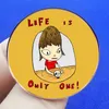 Girls Japanse kunstglazuur Pin Childhood Game Filmfilm Quotes Broche Badge Leuke anime films Games Hard Emaille Pins