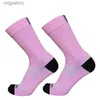 Men's Socks Mens and womens cycling socks outdoor mountain cycling running socks and road running socks yq240423