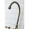 Kitchen Faucets Antique Brass Faucet Bridge Mount Solid Construction Matching Side Sprayer 8 GPM Spout Reach 16.81" Height