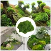 Decorative Flowers Artificial Garden Grass Wool-Like Moss Breathable Colorfast For Making Aquariums Paintings