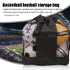 Drawstring Oxford Cloth Basketball Sack Volleyball Mesh Ball Bag Large Capacity Easy Carry Outdoor Single Shoulder Adjustable Strap Soccer