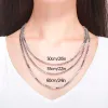 Halsband 4560 cm 2mm eller 2,8 mm riktig 925 sterling silver lådkedja långa halsband kvinnor män smycken grossistkoly krage ketting hiphop