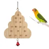 他の鳥の供給オウム粉砕噛むおもちゃの木製トレーニング自然キーボードモルペットの涙のための自然キーボードモル