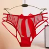 Culotte de femmes sexy womens transparent sket slips dames sous-vêtements transparents creux creux de lingerie érotique de lingerie bow porno voir à travers