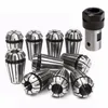 10st ER16 Spring Collet med 1st Motor Shaft 8mm Förlängning Rod Holder CNC Milling Tool Gravering Machine 1mm-10mm