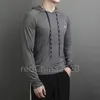 Marka Hızlı Kurutma Giysileri Erkekler Yaz Gevşek Uzun Kollu T-Shirts Sportwear Nefes Alabaç Trailshirt Hoodies Fitness Fitness Leisure Elastik T-Shirt 66