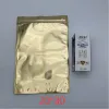 Bags 50Pcs Gold Aluminized Packaging Bag Translucent Ziplock Bag Food Packaging Storage Bag Reusable Zipper Ziplock Pack Bag