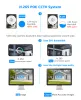 Объектив 4K 8MP 8CH POE Video Surveillance System System Kit Outdoor AI Detection Audio Record Color Night Vision H.265 Xmeye Pro