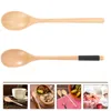 Coffee Stops 2 PCS Cosan de madera Manejo largo Small Scoop Scoop Espresso Polyester de agitador