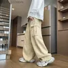 Женские джинсы Мужские патч рабочие товары с большими широкими ногами мужская мульти карманная хип-хоп уличная одежда 90-х
