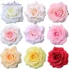 20pcs/ działka 9cm sztuczna jedwabna róży głowice kwiatowe Kliszek Klątka Kulka Ściana Materiał Rose Peony Wedding 240416