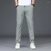 Herenbroek 2024 Minimalistisch modemerk lente en zomer casual voor slanke fit veelzijdige los fitting rechte been broek