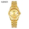 OUBBAOER WASGERFORTE STAHL Band Quarz Frauen Trendy Fashion Business Watch New