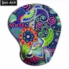 Mouse Pads Wrist Rests Ergonomic Floral Pattern MousePad With Wrufor Support - Skydda din handleder Y240423