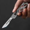 Small Pocket Knife Self Defense for Men Stainless Steel Portable Mini Keychain Folding Knives EDC Outdoor Survival Camping Knife