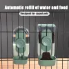 Nourrir des animaux de compagnie multifonctionnels suspendus automatiquement automatique Cage Cat et chien suspendu au distributeur alimentaire Conteneur alimentaire pour animaux de compagnie