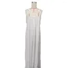 Abiti casual Donne Maxi Dress Beach Dressing Cavo Elegante spalla con cinturini intrecciati per una vacanza elegante