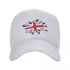 Ball Caps personnalisé Union Jack British Flag Baseball Cap Men Femmes Ajustement Ajustement papa