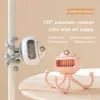 Other Appliances Cute cartoon portable safety cart fan USB charging air cooling electric fan for household multi-purpose handheld desktop brushless fan J240423