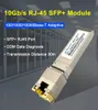 10GB SFP+-RJ45 Alıcı Modülü Aruba/HP Fiber Anahtarı 10GBASE-TX RJ45 Bakır 30m veya 80m SFP Optik Modül