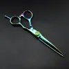 Shears personalizzare /Nome 6 '' Verde damasco per le forbici per taglio di capelli diradamento di forbici per barbiere makas che taglia le forbici per capelli.