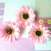 Dekorative Blumen 25pcs Sonnenblumenseife Blumenkopf 4 Schichten künstliche Köpfe Ewiger Diy Bouquet für Valentinstags -Muttertagsgeschenk