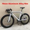 Fietsen Grijs Road Bike Aluminium Legering FRAME Variabele snelheden Bicycle Fit schijfremmen met 700c wiel 40 mm/70 mm RIM Y240423