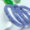 Bracelet Natural Tanzanite Bangle cristal guérison Stone Stretch Stretch Polychrome Gemstone pour femmes Amour de présent d'anniversaire Cadeau 1pcs 6 mm