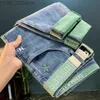 Moda de jeans femeninos Spring Harajuku Hip Hop Corea de lujo Corea de lujo para hombres High Dead Borded Slim Fit Goods Denim Jeans YQ240423