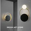 Wall Lamp Post Modern Nordic Ring Lamps Sconce Lighting For Living Room Bedroom Bathroom Mirror Lights Home Decor Luminaire Fixtures