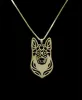 Necklaces Wholesale Unique Handmade Boho Chic German Shepherd Necklace Female and Male Gift Jewelry Pendant12pcs/Lot