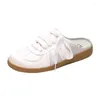 Casual Shoes 2024 Sports Comfortable Flat Women's Simple Satin White Lace Up Zapatos De Hombre