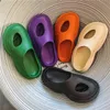 Summer Couples Sports Daddy Slippers EVA Thick Shoe Women Summer Outdoor Stylish Wrapped Toe Sandals Mens Cool Soft Slides 240509