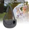 Taschen Hundeschleuderträger atmungsaktivem Hundeausgang Umhängetasche Crossbody bequemer Welpe Sling Bag Verstellbares Haustier -Trägertasche Tasche