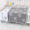 set coperte per bambini involuta sondaggio di cotone morbido grazioso cavallo a dondolo a maglia neonati bebes passeggini biancheria da letto coperte per dormire