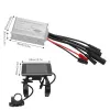 Accessories E Bike Motor Controller 15A Common Speed Controller 36/48V with M6/S810/S6/GD06/GD01/S866/S900 LCD 1 to 2 Cable Waterproof Kit