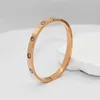 Designer Trend Trendy and Fashion Carter Titanium Steel Bracelet Non fading Full Sky Star 18K Gold Rust Couple 5KDP