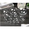 Weihnachtsdekorationen klare Ornamente Kugeln rund DIY Blasen transparenter Ball Plastik Füllbarer Kugel Baumhochzeitdekor Drop deliv DHMZM