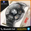 Mikrofony 2023 NFC Smart Watch Men GPS Track Bluetooth Call Sport Watch bezprzewodowe ładowanie niestandardowe TEARTWATOR EKG Smartwatch dla Xiaomi