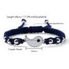 Strands Tai Chi Couple Bracelets Handmade Yin Yang Matching Adjustable Size Luck Rope Braided Bracelet & Bangle Friendship Wrist Jewelry