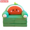 Poduszka Pluszowa Składana Sofa dla dzieci 2 w 1 Dzieci Śliczne kreskówkowe leniwe poduszki bez dekoracji wypełniacza liniowego