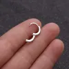 Örhängen 2 datorer regnbåge lilla huggies hoop örhängen tjej små ringar brosk liten helix piercing conch earlobe tragus cirkel män hoops