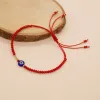 Strands Go2boho NOWOŚĆ W ZŁEJ EYU RED CRYSTAL BEAD Bransoletka dla kobiet Lucky Boho String Jewelry