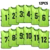 Soccer 6/12 PCS Adults Soccer Pinnies Quick Drying Football Team Jerseys Sports Soccer Team Training Numbered Bibs Practice Sports Vest
