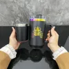 Rainbow Plated H2.0 40oz Tumbler vattenflaska med hemligt mellanmålspulverbelagd dubbel muromgärdad rostfritt stål tumlare för kontanter, nycklar, värdesaker