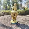 Decorative Figurines Slimming Goddess Sculpture Resin Portrait Model Self Motivation Yoga Fitness Beauty Front Desk Decoration Crafts