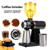Grindres 220V en acier inoxydable Espresso Coffee Grinder automatique Moulin à plats Flats Machine de moulin à café italien réglable