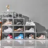 Bags Fully Transparent Storage Shoe Box Can Be Stacked with Lid, Handbags and Shoes Display Cabinet, Dustproof and Moistureproof