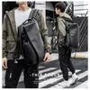 Backpack Men's USB Charge Travel Laptop 15.6inch Leather Waterproof Anti Theft Backpacks Carry On Bag Male